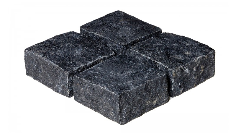 Hand Split Black Granite Cobbles (100x100mm) Hand Split Black Granite Cobbles (100x100mm)
