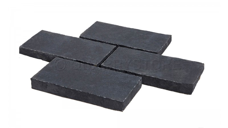 Black Limestone Cobbles (200x100mm)
