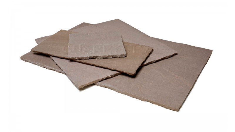 Autumn Brown Sandstone Paving (22mm Calibrated Mix pack)