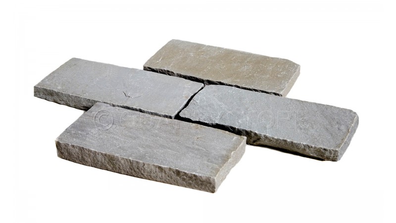 Kandla Grey Sandstone Cobbles (200x100mm)