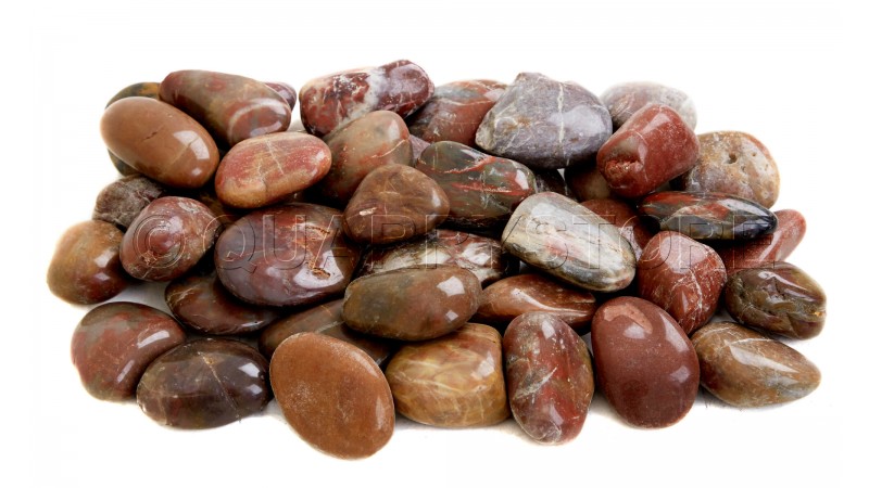 50mm Polished Red Pebbles