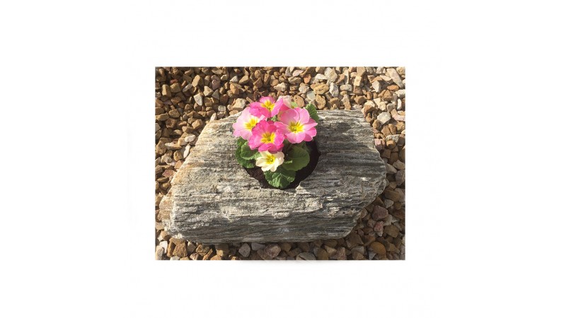Wooden Stone Flower Pot 